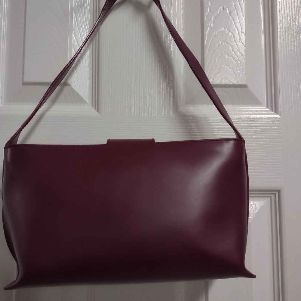 Furla Burgundy Leather Bag - Picture 2 of 14